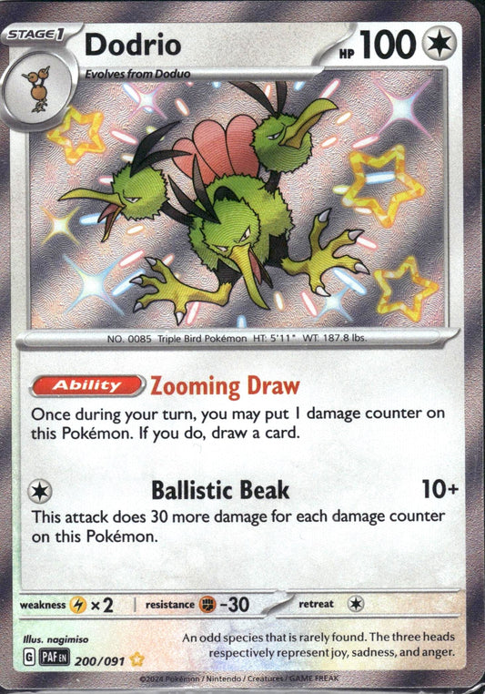 Dodrio - Paldean Fates (Shiny Rare) [PAF-200]