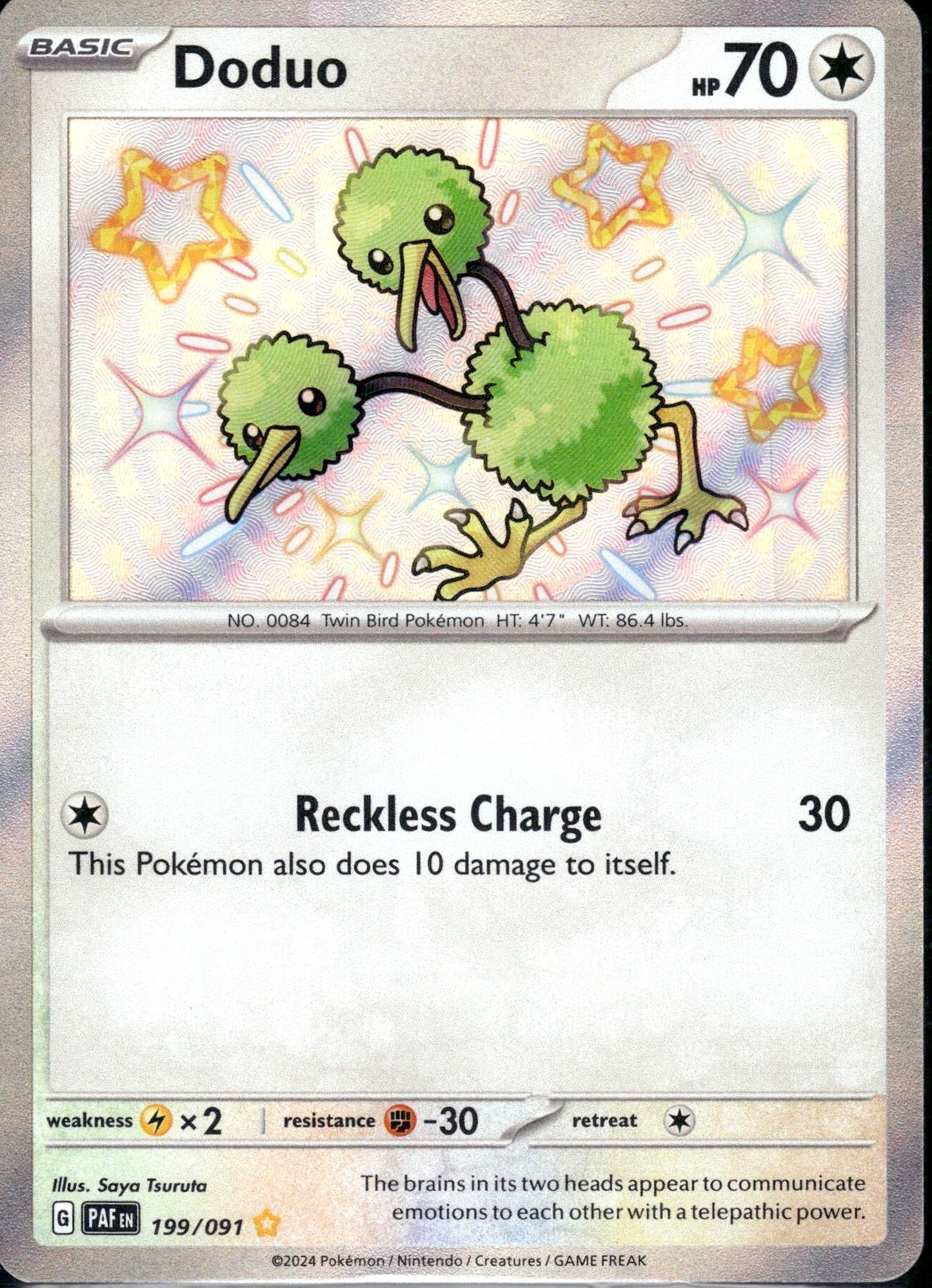 Doduo - Paldean Fates (Shiny Rare) [PAF-199]