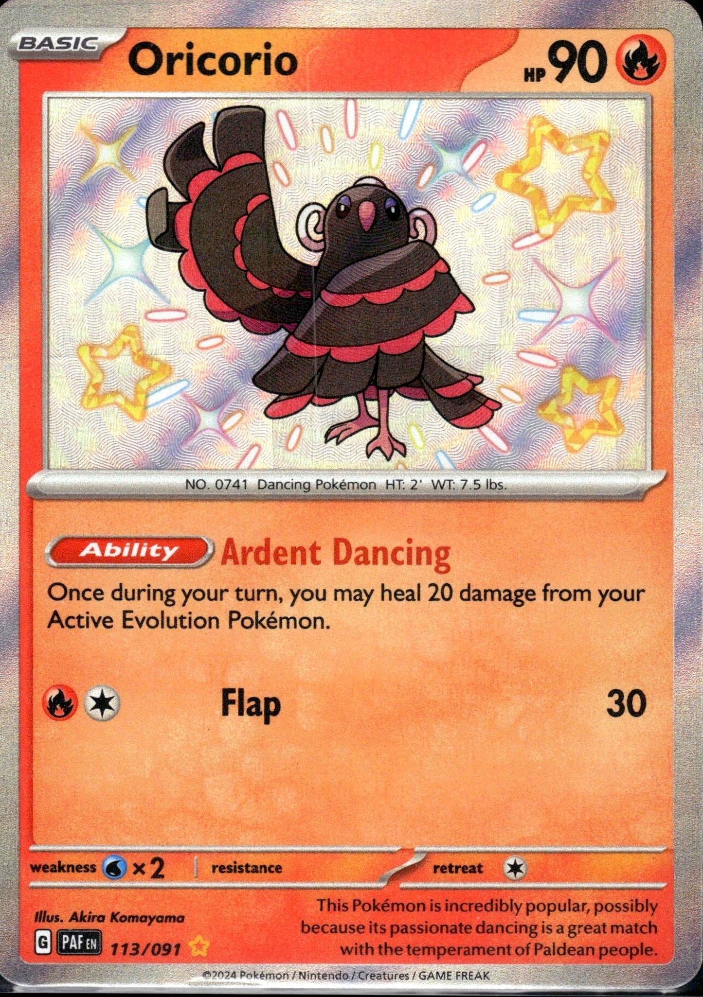 Oricorio - Paldean Fates (Shiny Rare) [PAF-113]