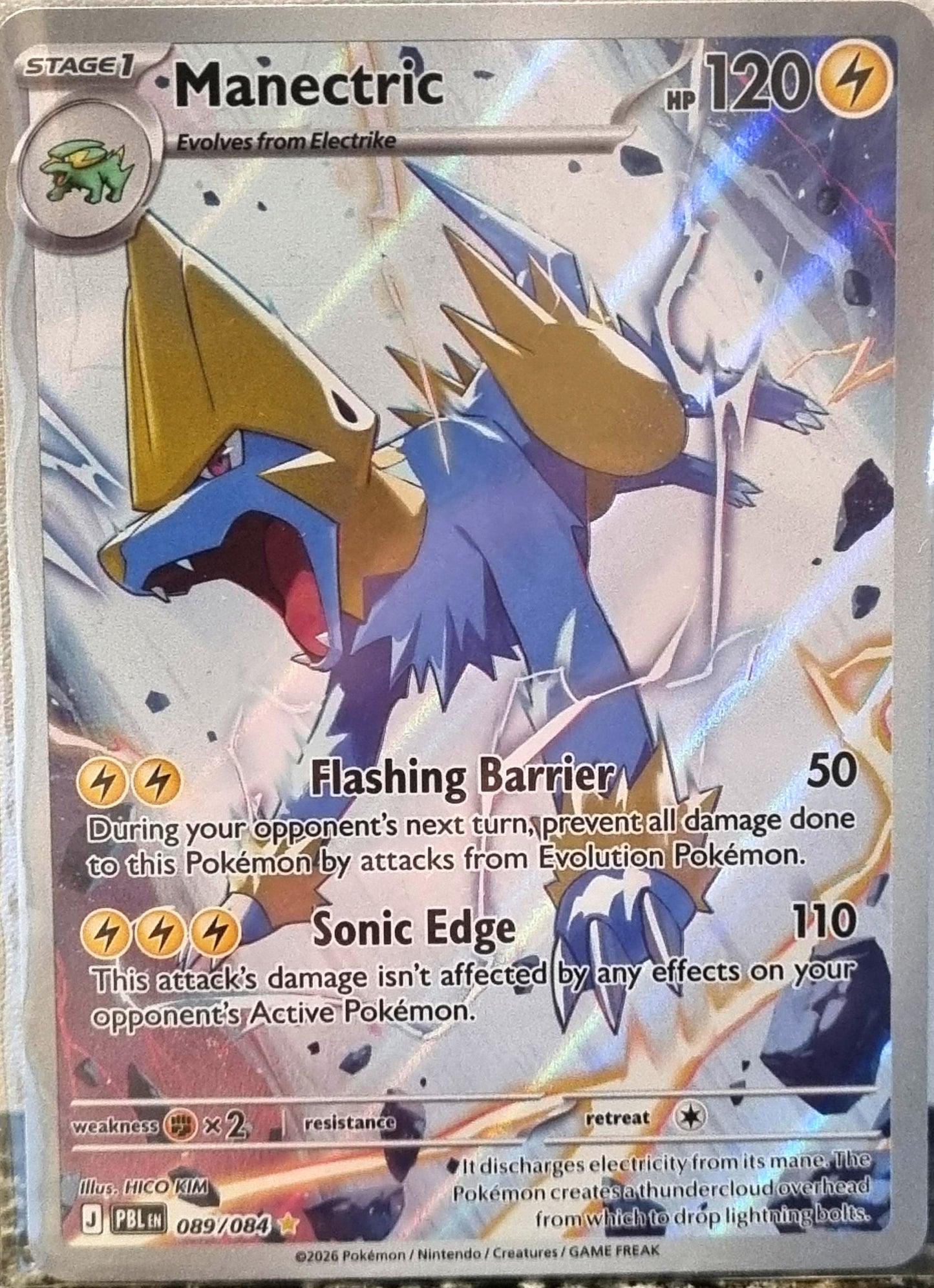 Manectric - Pitch Black (Illustration Rare) [PBL-089]