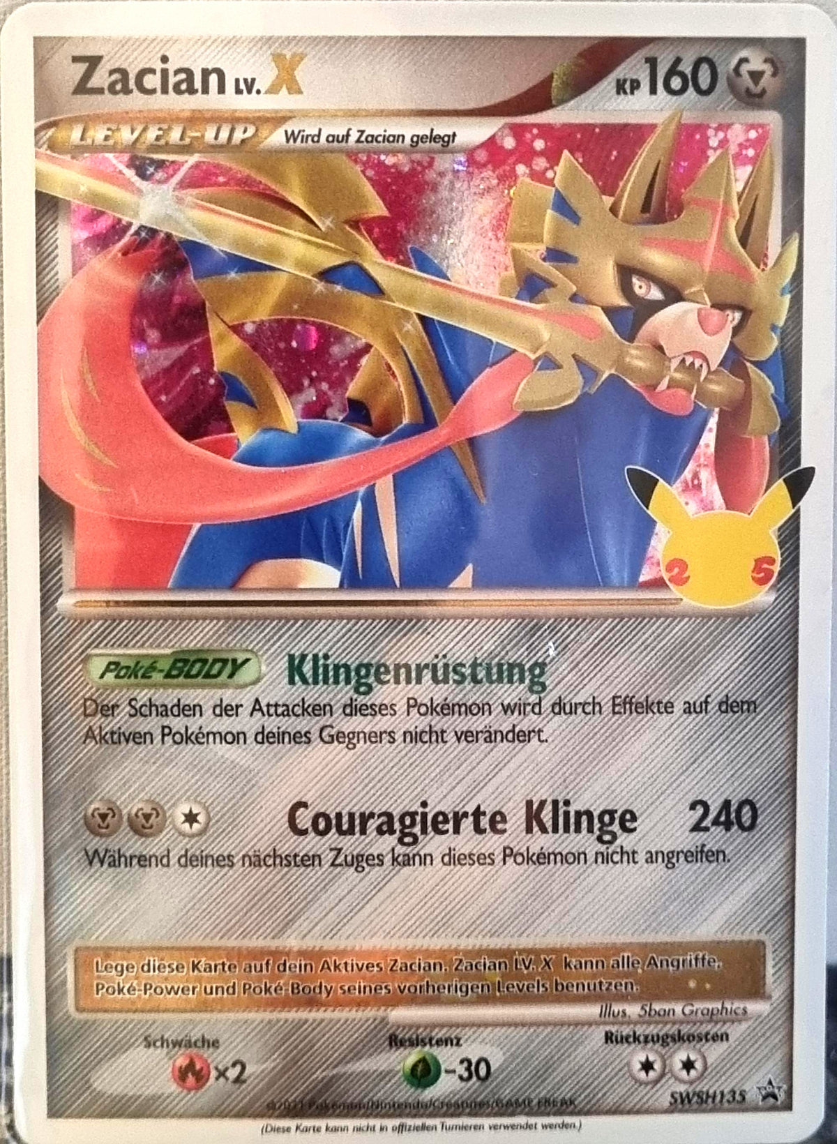 Zacian LV.X - SWSH Black Star Promos (Promo) [SWSH-135]