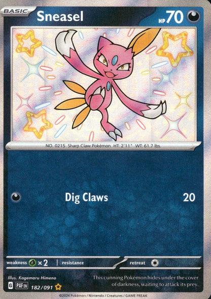 Sneasel - Paldean Fates (Shiny Rare) [PAF-182]