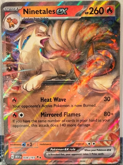Ninetales ex - 151 (Double Rare) [MEW-038]