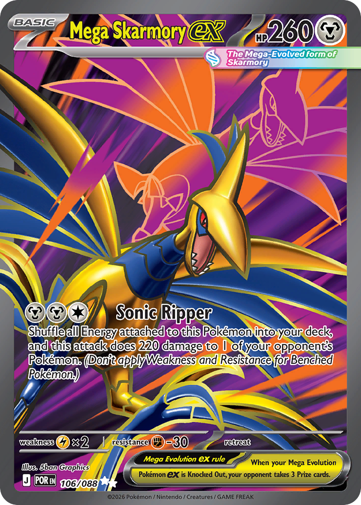 Mega Skarmory ex - Perfect Order (Ultra Rare) [POR-106]