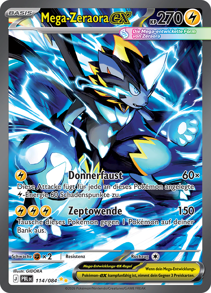 Mega Zeraora ex - Pitch Black (Special Illustration Rare) [PBL-114]