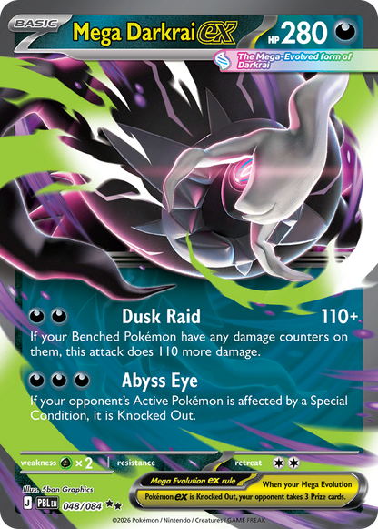 Mega Darkrai ex - Pitch Black (Double Rare) [PBL-048]