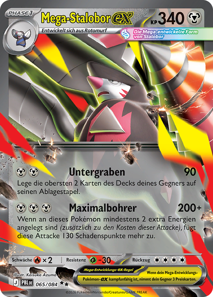 Mega Excadrill ex - Pitch Black (Double Rare) [PBL-065]
