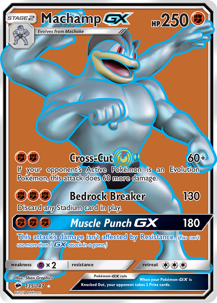 Machamp GX - Burning Shadows (Ultra Rare) [BUS-135]