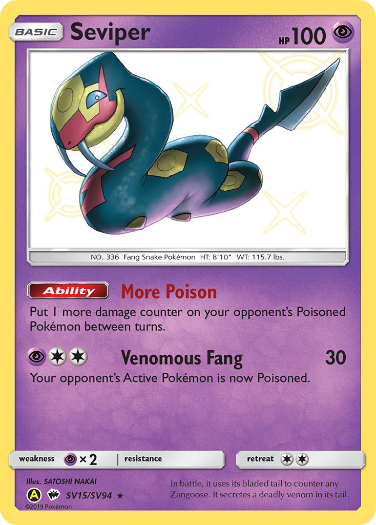 Seviper - Hidden Fates (Secret Rare) [HIF-SV15]