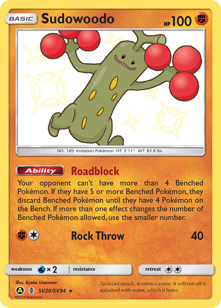 Sudowoodo - Hidden Fates (Holo Rare) [HIF-SV20]