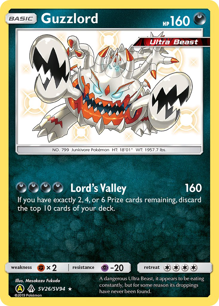 Guzzlord - Hidden Fates (Secret Rare) [HIF-SV26]