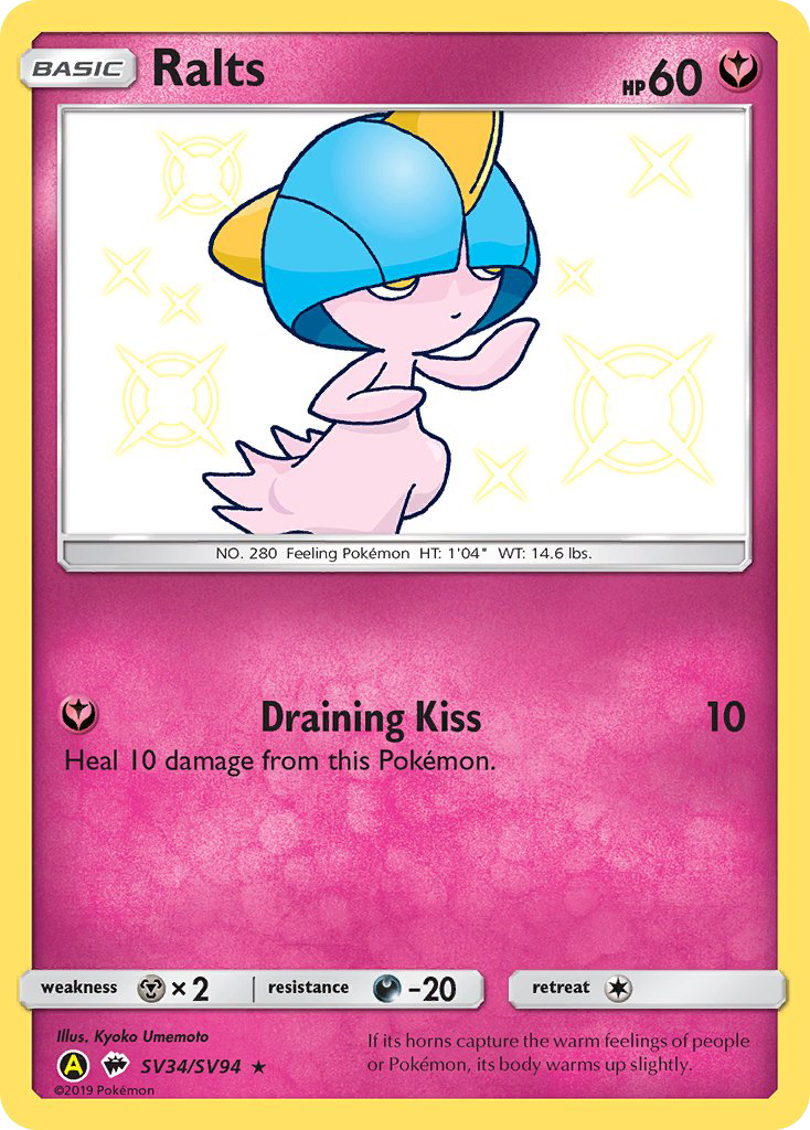 Ralts - Hidden Fates (Holo Rare) [HIF-SV34]