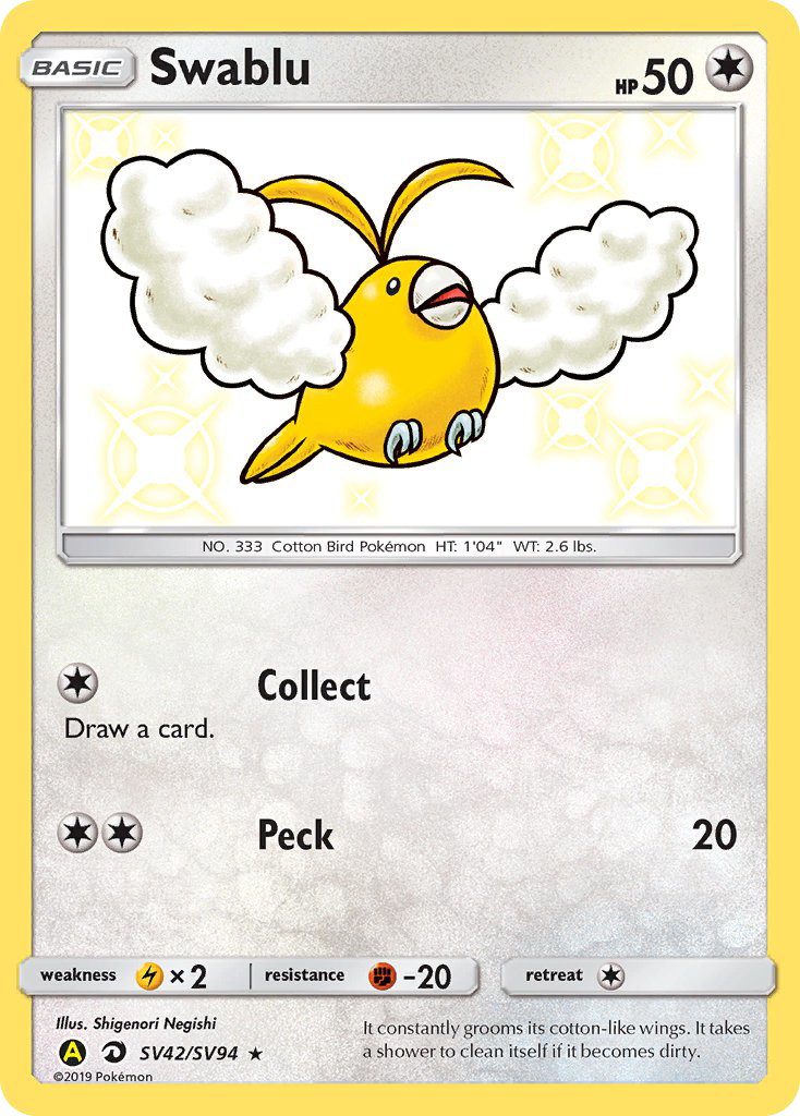 Swablu - Hidden Fates (Secret Rare) [HIF-SV42]