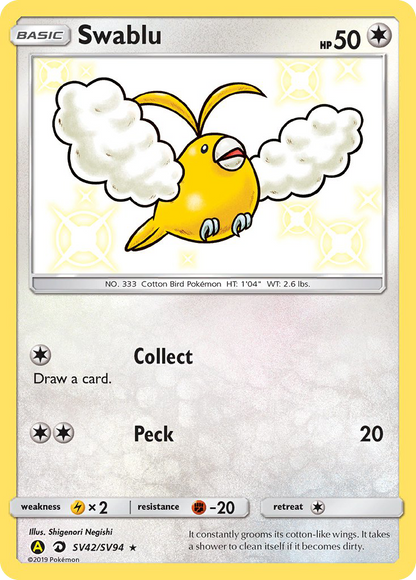 Swablu - Hidden Fates (Secret Rare) [HIF-SV42]