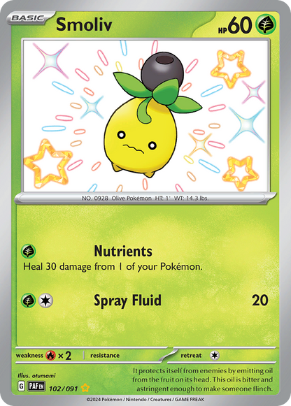 Smoliv - Paldean Fates (Shiny Rare) [PAF-102]