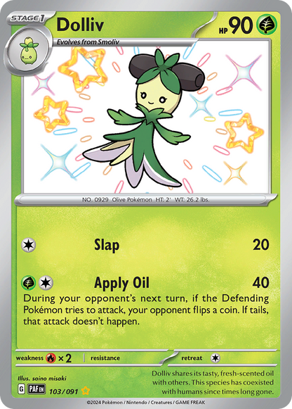 Dolliv - Paldean Fates (Shiny Rare) [PAF-103]