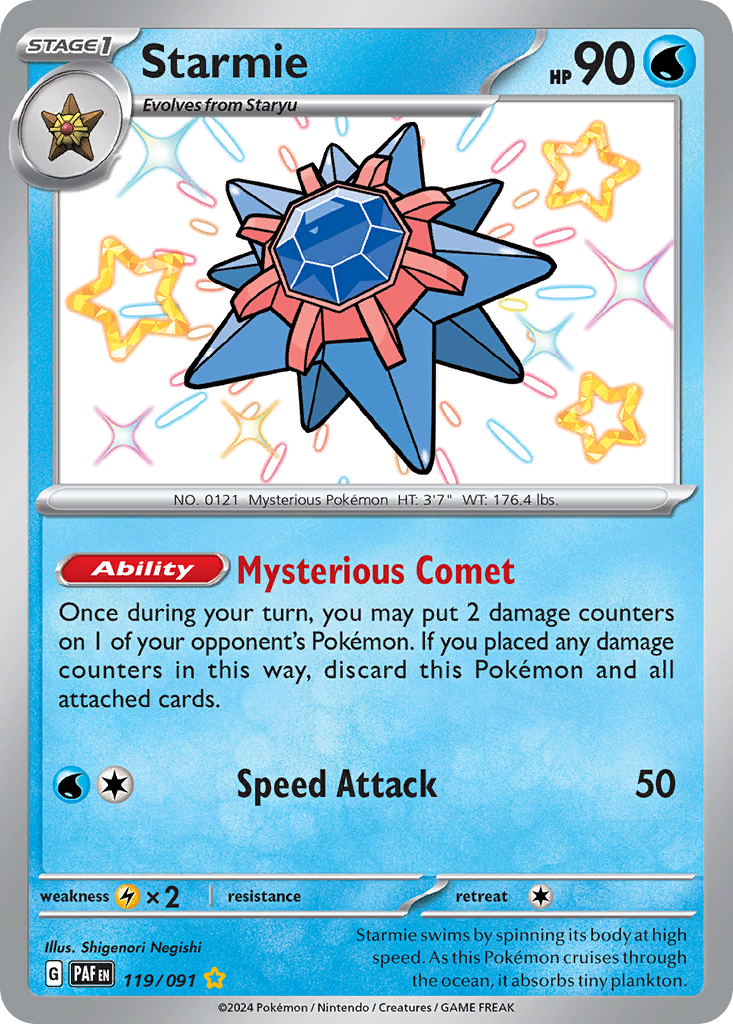 Starmie - Paldean Fates (Shiny Rare) [PAF-119]