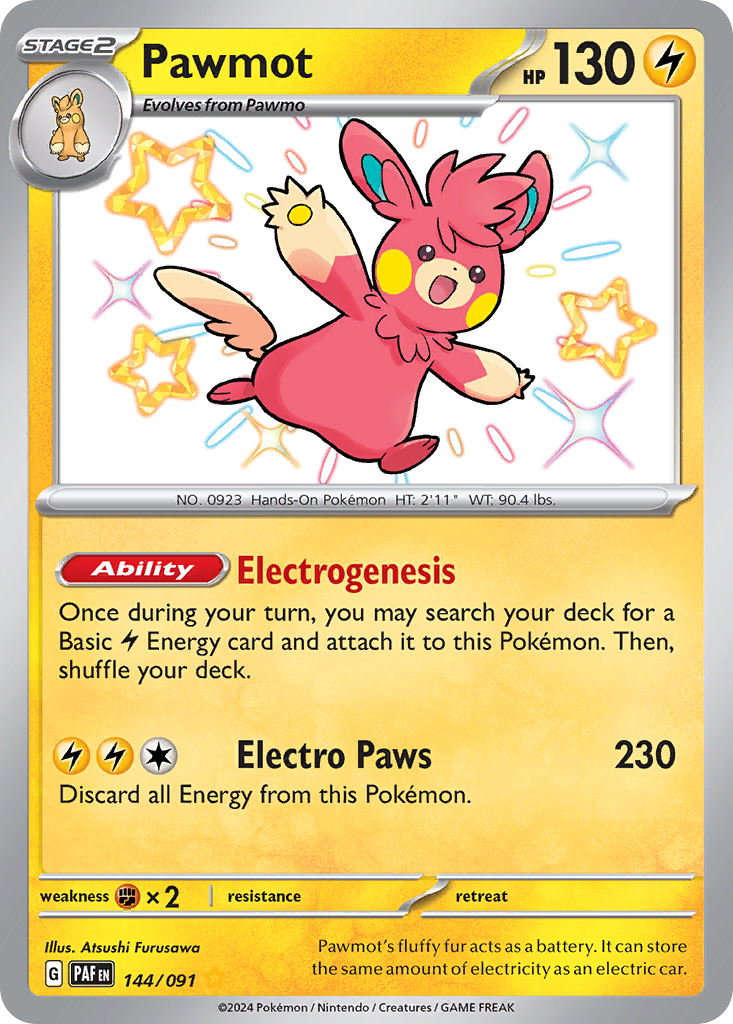 Pawmot - Paldean Fates (Shiny Rare) [PAF-144]