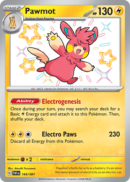 Pawmot - Paldean Fates (Shiny Rare) [PAF-144]