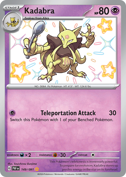 Kadabra - Paldean Fates (Shiny Rare) [PAF-149]
