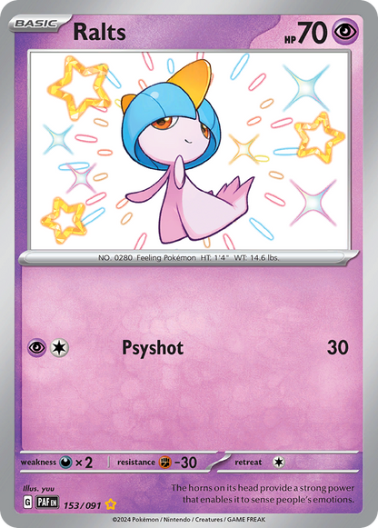 Ralts - Paldean Fates (Shiny Rare) [PAF-153]