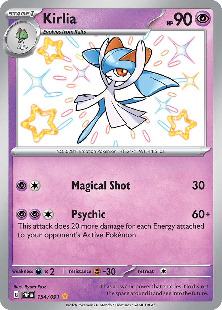 Kirlia - Paldean Fates (Shiny Rare) [PAF-154]