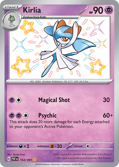 Kirlia - Paldean Fates (Shiny Rare) [PAF-154]