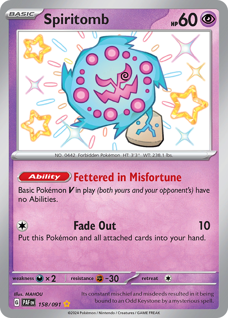 Spiritomb - Paldean Fates (Shiny Rare) [PAF-158]
