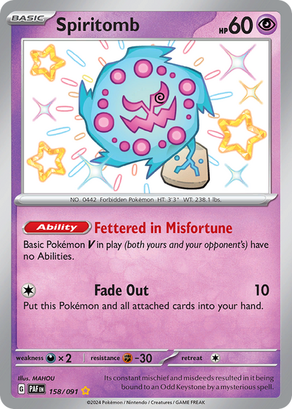 Spiritomb - Paldean Fates (Shiny Rare) [PAF-158]