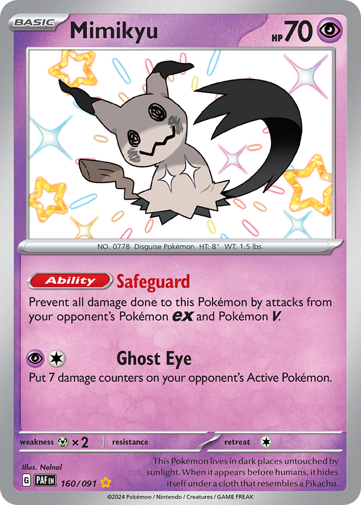 Mimikyu - Paldean Fates (Shiny Rare) [PAF-160]