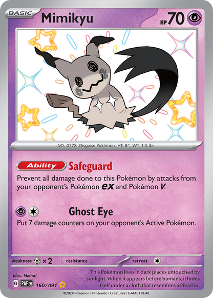 Mimikyu - Paldean Fates (Shiny Rare) [PAF-160]