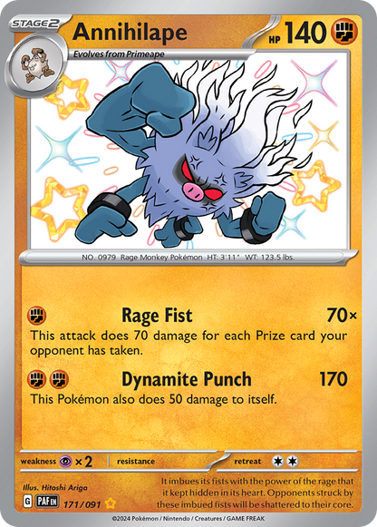 Annihilape - Paldean Fates (Shiny Rare) [PAF-171]