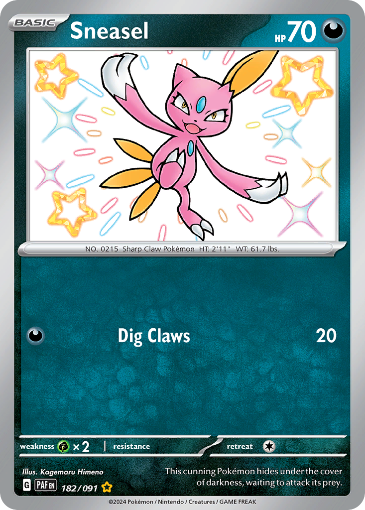 Sneasel - Paldean Fates (Shiny Rare) [PAF-182]