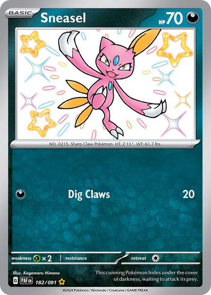 Sneasel - Paldean Fates (Shiny Rare) [PAF-182]