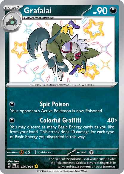 Grafaiai - Paldean Fates (Shiny Rare) [PAF-190]