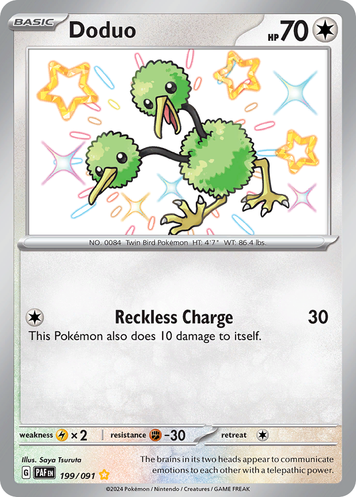 Doduo - Paldean Fates (Shiny Rare) [PAF-199]