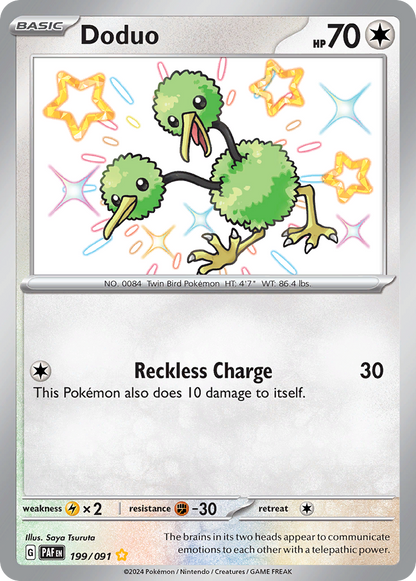 Doduo - Paldean Fates (Shiny Rare) [PAF-199]