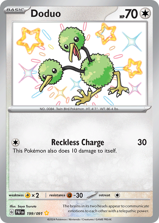 Doduo - Paldean Fates (Shiny Rare) [PAF-199]