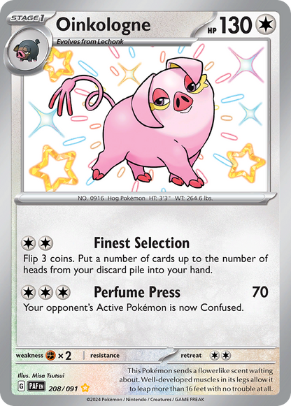 Oinkologne - Paldean Fates (Shiny Rare) [PAF-208]