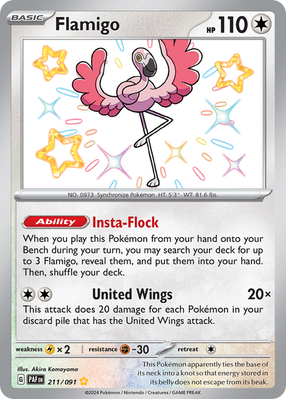 Flamigo - Paldean Fates (Shiny Rare) [PAF-211]