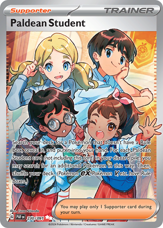 Paldean Student - Paldean Fates (Ultra Rare) [PAF-230]