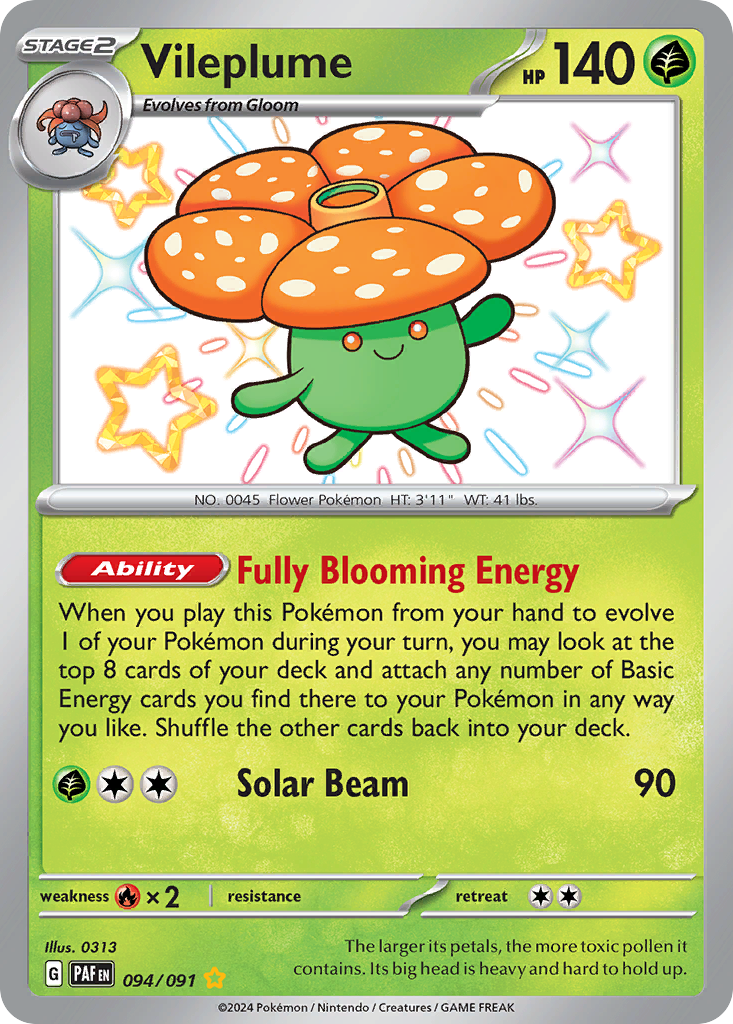 Vileplume - Paldean Fates (Shiny Rare) [PAF-094]