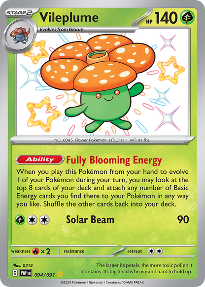 Vileplume - Paldean Fates (Shiny Rare) [PAF-094]