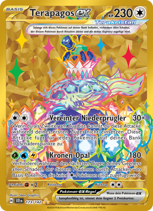 Terapagos ex - Stellar Crown (Secret Rare) [SCR-173]