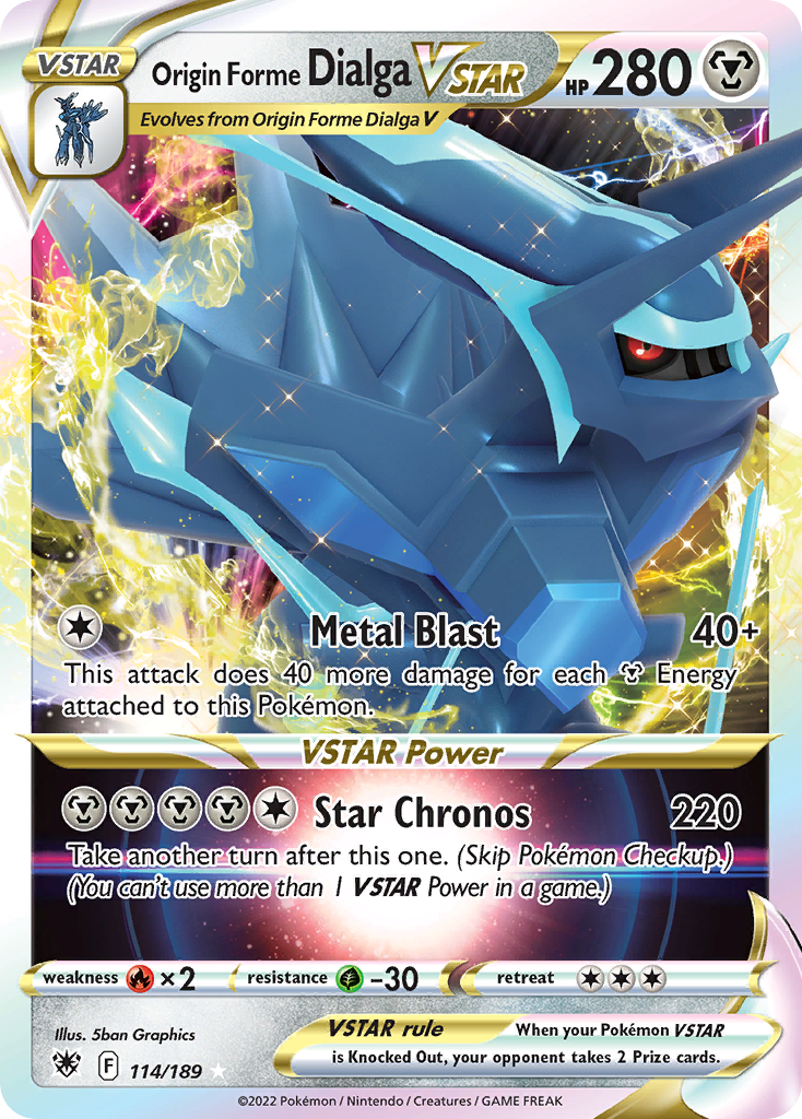Origin Forme Dialga VSTAR - Astral Radiance (Ultra Rare) [ASR-114]