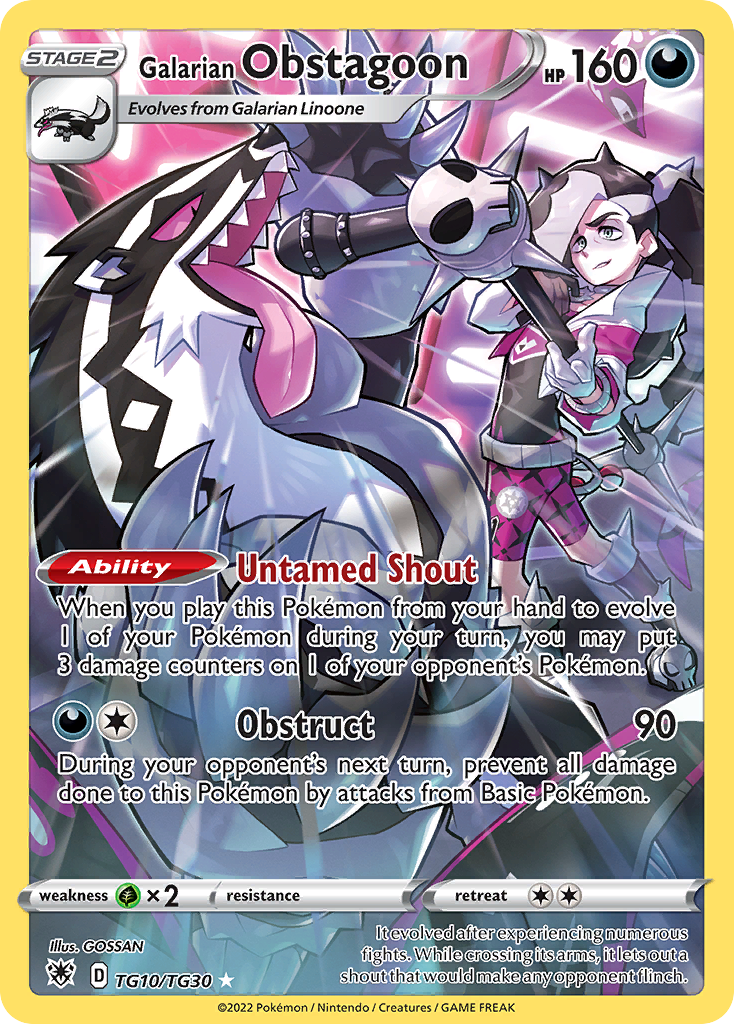 Galarian Obstagoon - Astral Radiance (Holo Rare) [ASR-TG10]
