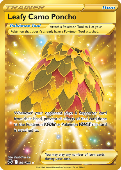 Leafy Camo Poncho - Silver Tempest (Secret Rare) [SIT-214]