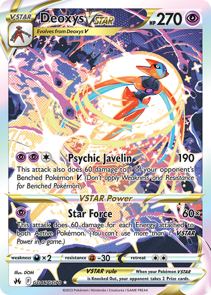 Deoxys VSTAR - Crown Zenith (Ultra Rare) [CRZ-GG46]