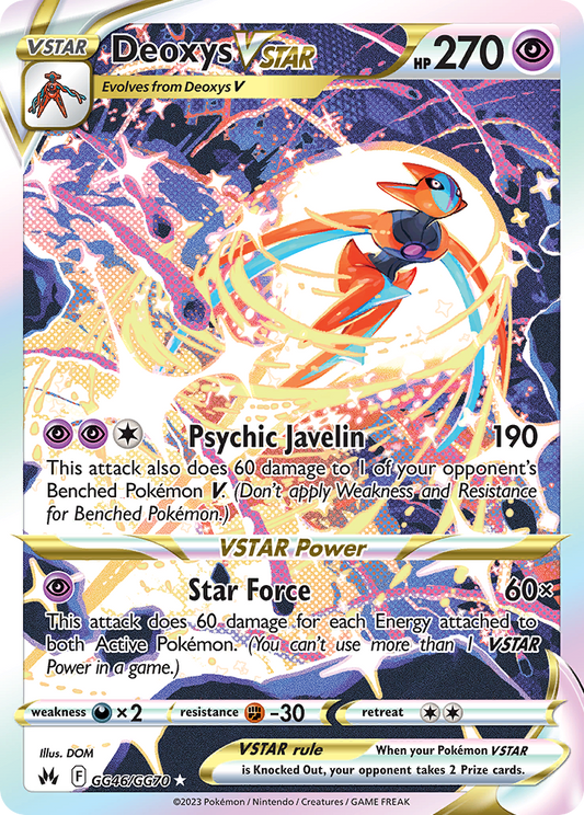 Deoxys VSTAR - Crown Zenith (Ultra Rare) [CRZ-GG46]