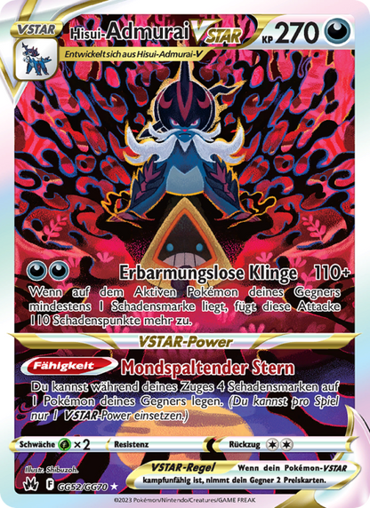 Hisuian Samurott VSTAR - Crown Zenith (Ultra Rare) [CRZ-GG52]